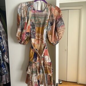 Zimmermann ruffle hem mini dress